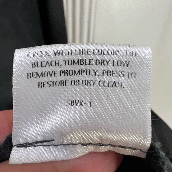 Eileen Fisher Womens Small Black Casual Button Down Shirt Top Linen Italian Yarn - Picture 11 of 12